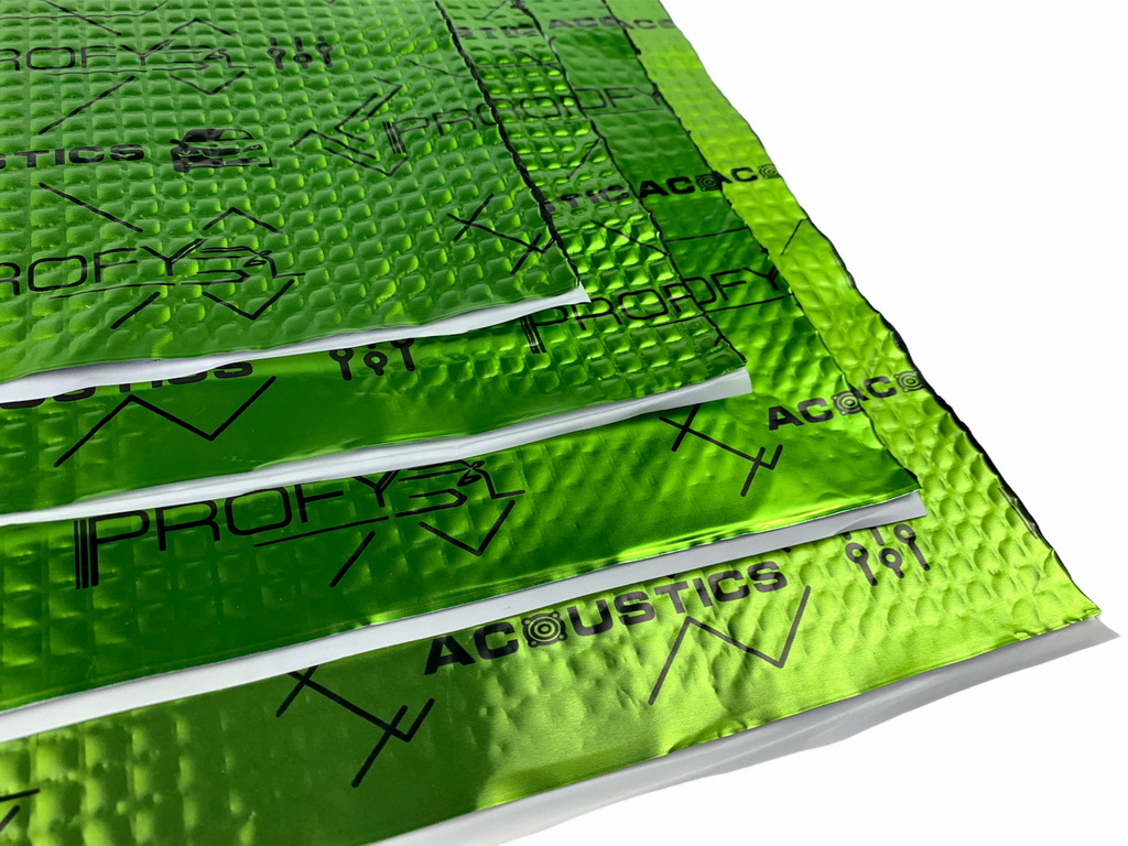 Виброизоляция Acoustics PROFY А2, толщина 2.2мм детальная фотка