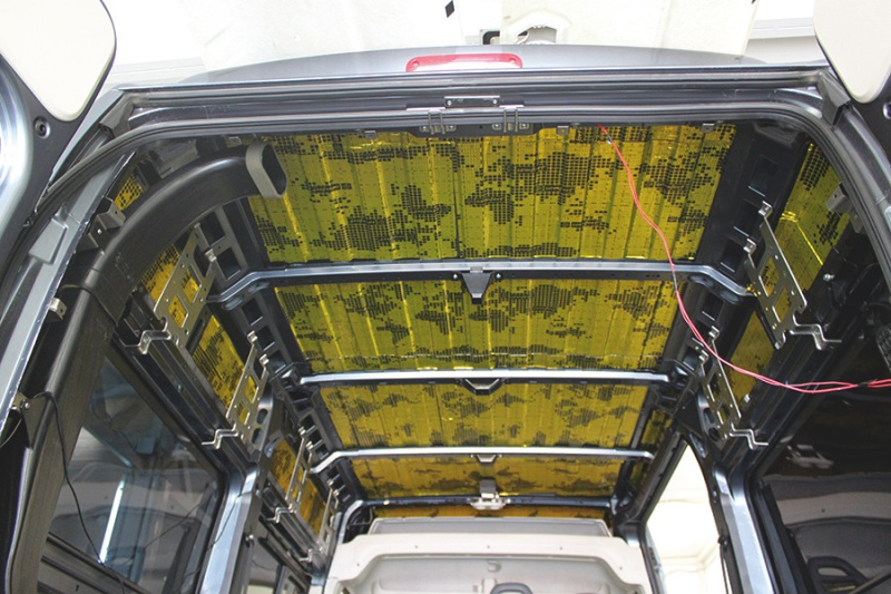 Виброизоляция на потолку авто