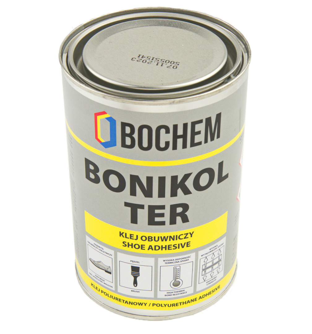 Клей полиуретановый BOTERM TER для термовенила, кожзама, дверних карт (0.8кг 1л) Польша детальная фотка