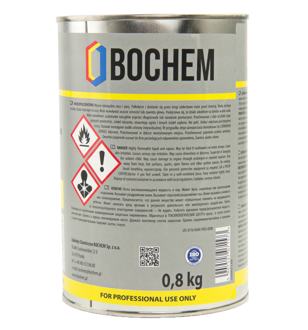 Клей полиуретановый BOTERM TER для термовенила, кожзама, дверних карт (0.8кг 1л) Польша детальная фотка