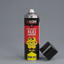 Аэрозольный профессиональный контактный клей CONI RW30 для ткани, карпета, ковролина, резины, войлока, 500мл Польша анонс фото