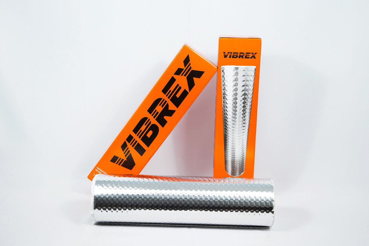 Виброизоляция Vibrex Master 3mm на фольге 100мкм (рулон 50x400cm 2м²) Украина детальная фотка