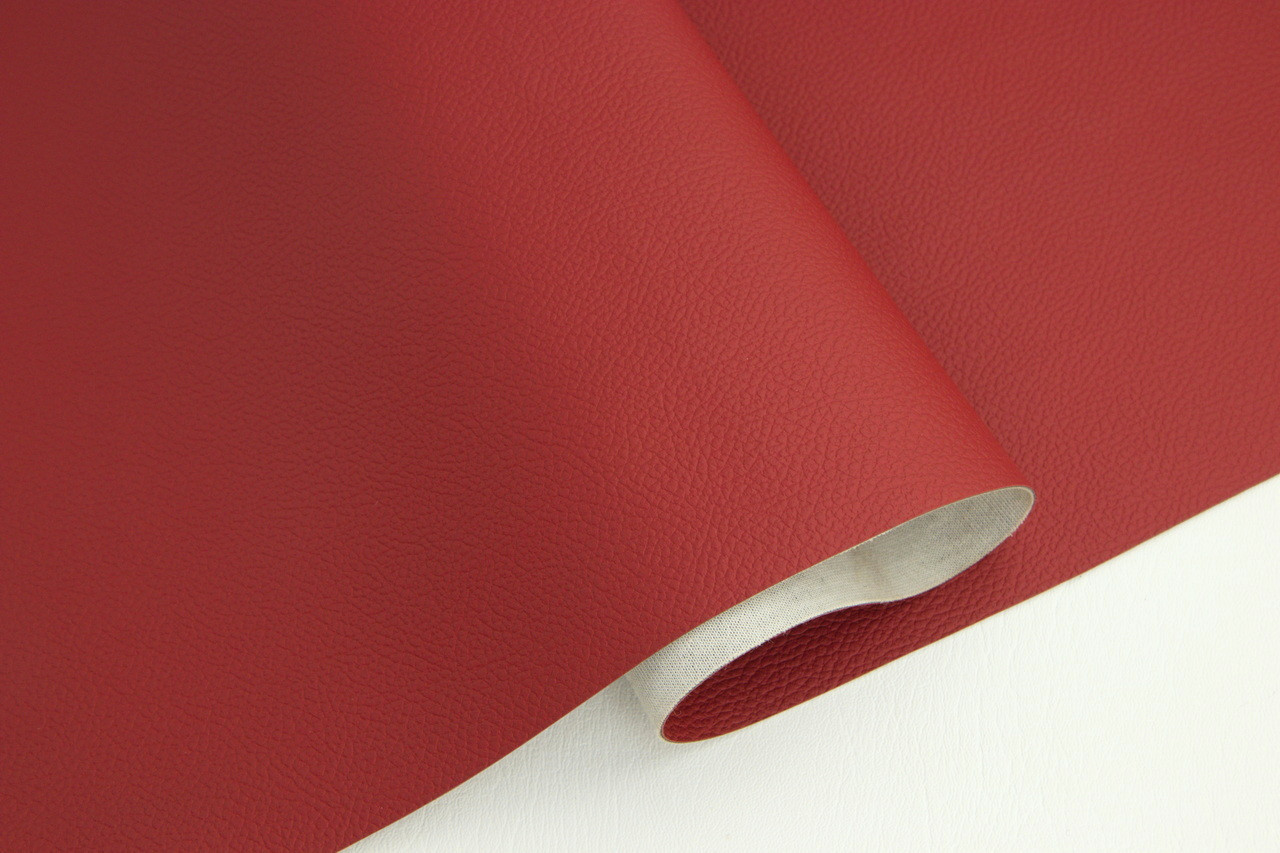 Авто кожзам бордовый Mercedes DX-27/16, на тканевой основе, ширина 150см детальная фотка