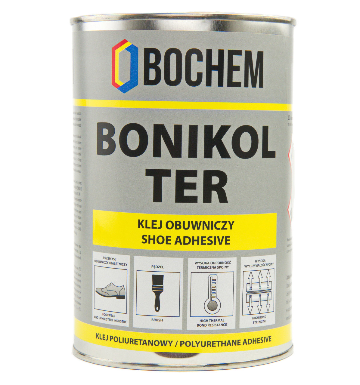 Клей полиуретановый BOTERM TER для термовенила, кожзама, дверних карт (0.8кг 1л) Польша детальная фотка