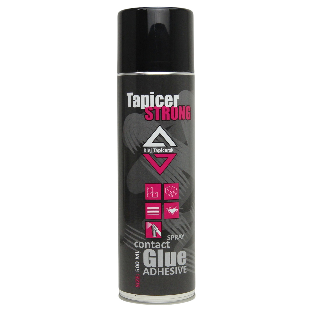 Аэрозольный клей Tapicer Glue Strong (до 60°C) для ткани, ковров, резины, к металлу, бетону, Польша 500мл детальная фотка