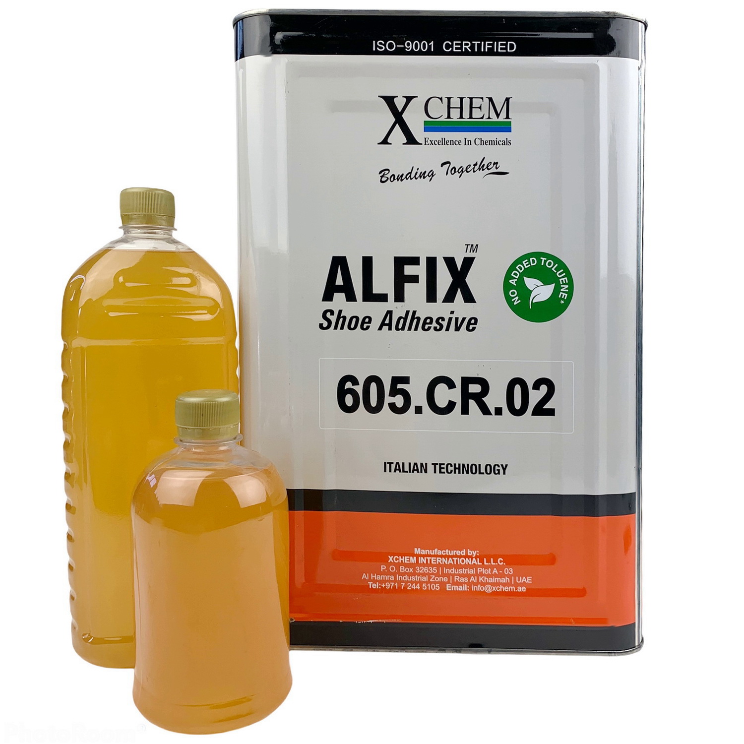 Клей контактный Alfix 605 (полихлоропреновый), для проклейки тканей, ковролина, кожзама, Италия детальная фотка