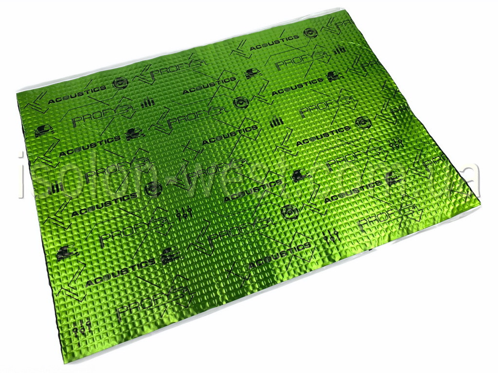 Виброизоляция Acoustics PROFY А3, толщина 3.0мм детальная фотка