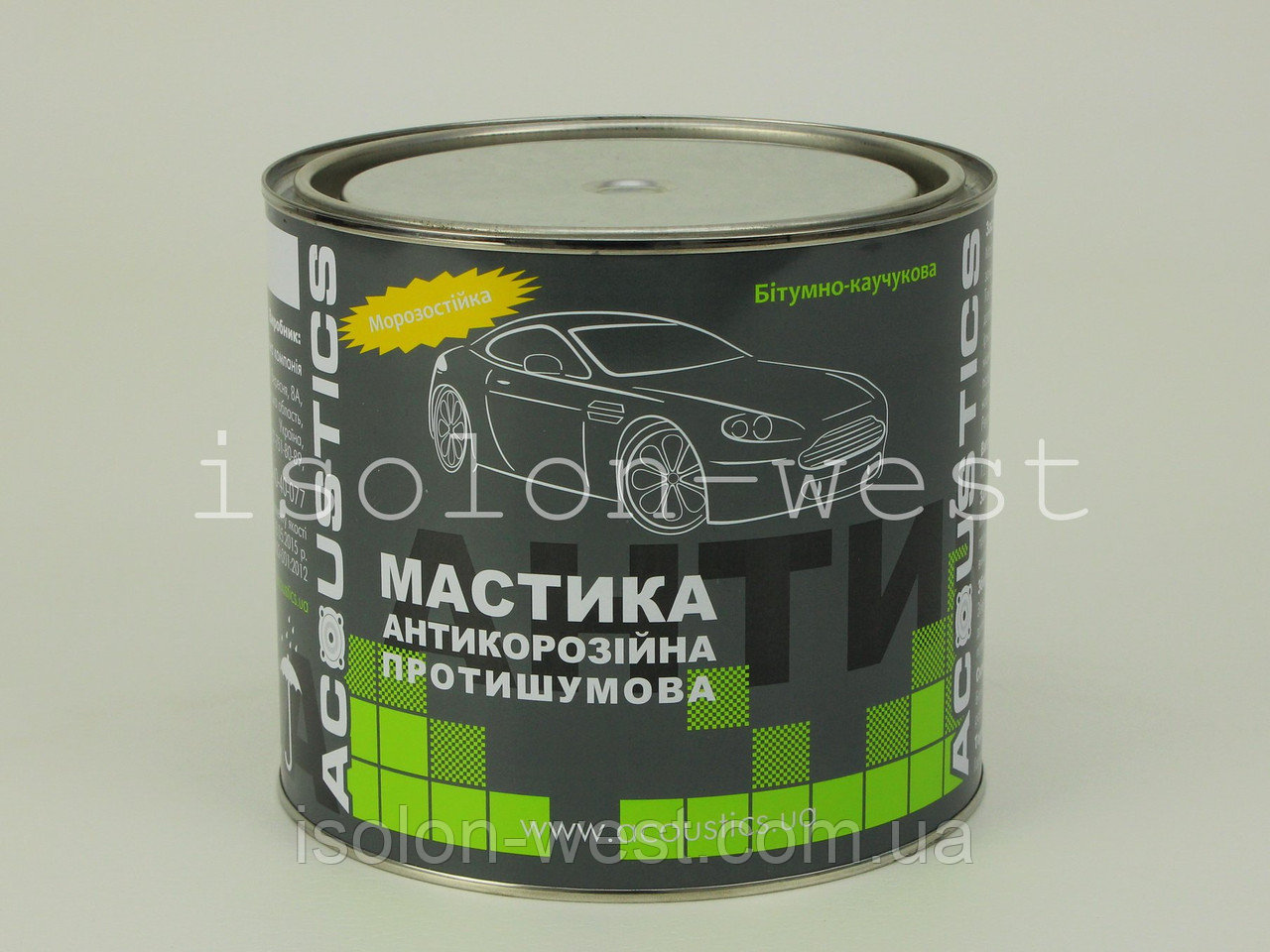 Мастика противошумная антикоррозионная  Acoustics, 2.0 кг. детальная фотка