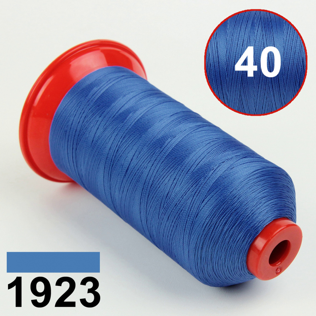 Нитка POLYART (ПоліАРТ) N40 колір 1923 синій, довжина 3000м детальна фотка