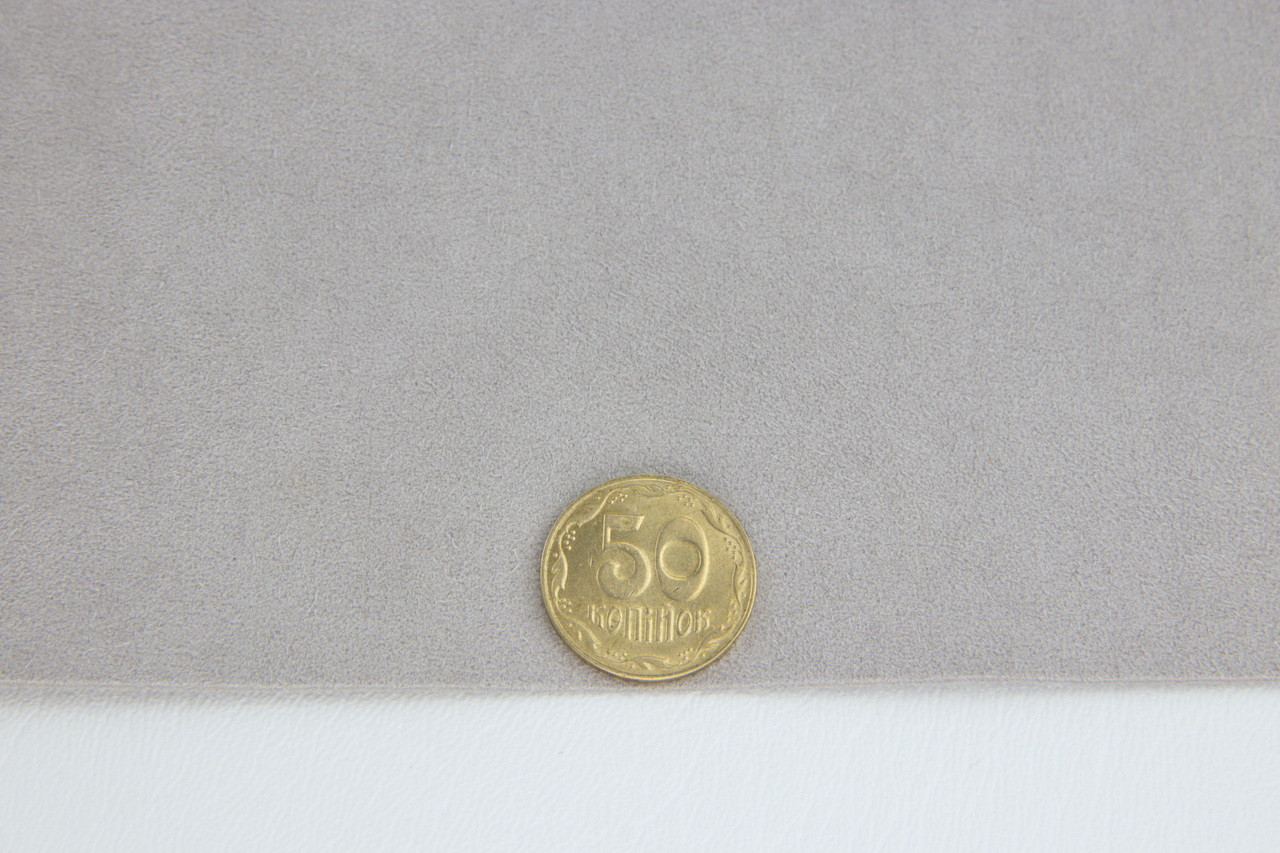 Алькантара Panel ALC-1597 светло-серая, без основания, ширина 145см (Италия) детальная фотка