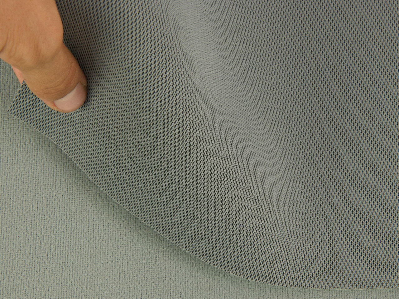 Автоткань потолочная ARES-205, цвет мокрый асфальт, на поролоне с сеткой, толщина 3мм, ширина 173см, Турция детальная фотка