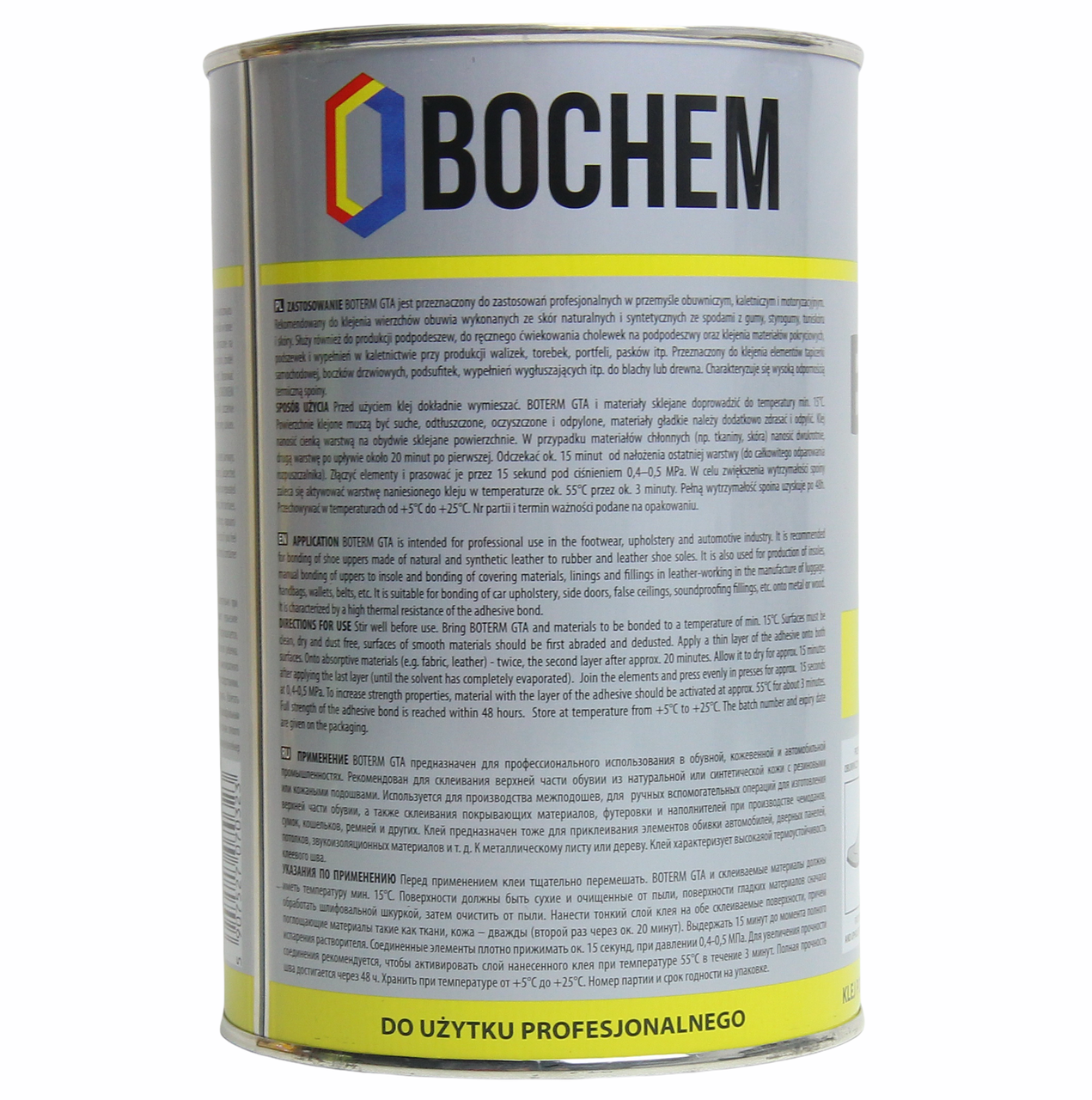 Каучуковый клей BOTERM GTA (наиритовый) для кожзама, ткани, карпета (0.8кг, 1л) Польша детальная фотка