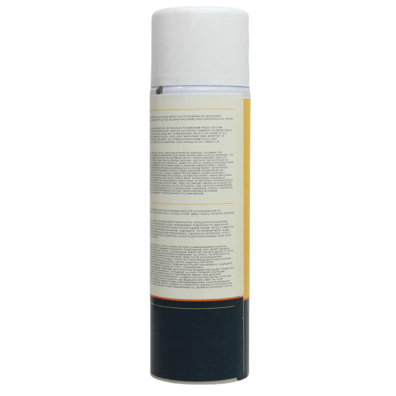 Аэрозольный контактный клей Apoll Tapicer Spray для тканей, ковров, кожзамов, Польша 500мл детальная фотка