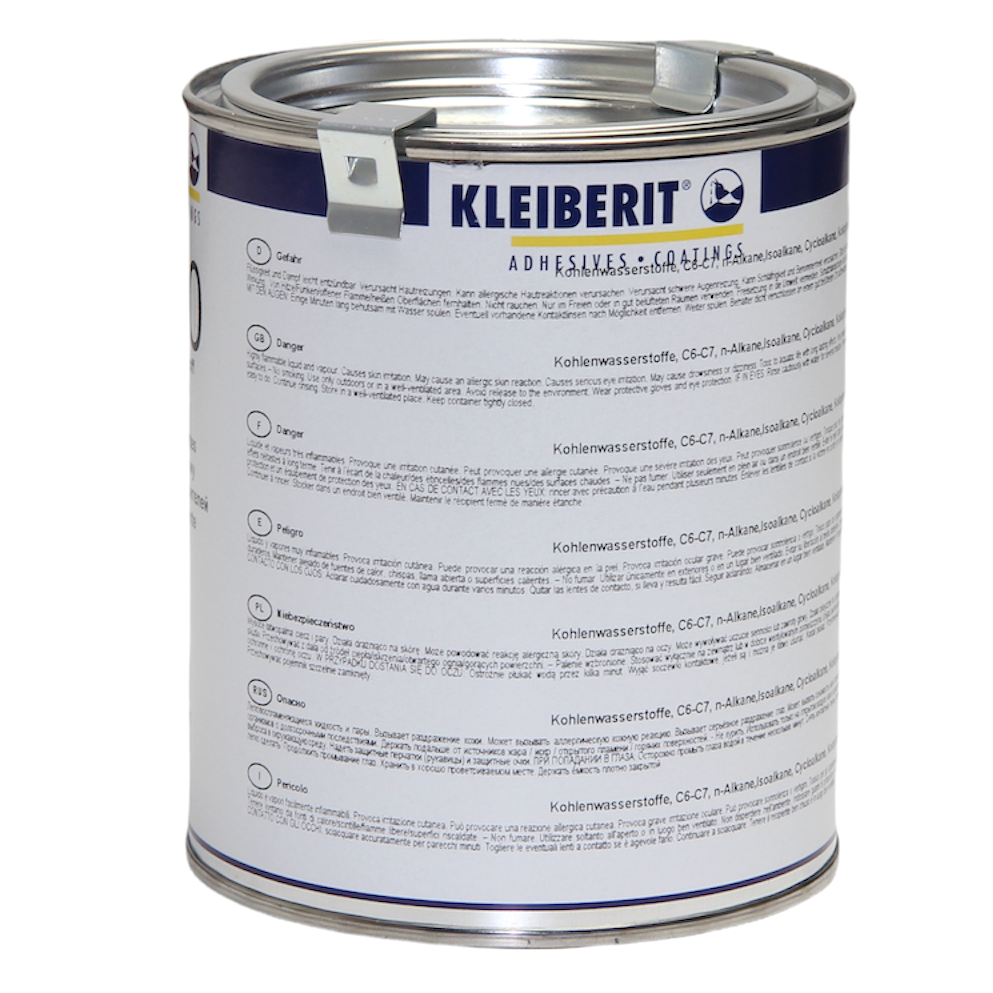 Контактный клей KLEIBERIT C116.0 с высокой теплостойкостью (до 120°С), на базе полихлоропрена, Германия 700g детальная фотка