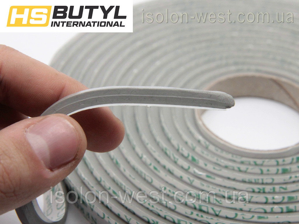 Автомобильный герметик для фар HS butyl (5х6 мм), рулон 2.4 метра детальная фотка