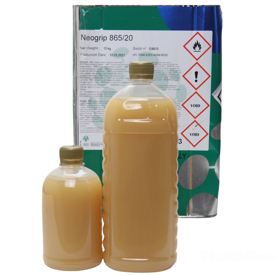 Клей NEOGRIP 865/20, (полихлоропреновый) для тканей, кожзама, карпета, ковролина, Италия детальная фотка