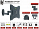 Кронштейн TV Red Eagle FLEXI TWIN 17"-42" VESA 200x200 кріплення для телевізора (LCD, LED) на стіну детальна фотка