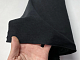 Ткань потолочная велюр черный (Micro black без основы) для перетяжки пластиковых деталей, ширина 1.70м детальная фотка